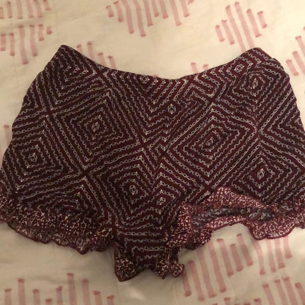 Boho ruffle shorts